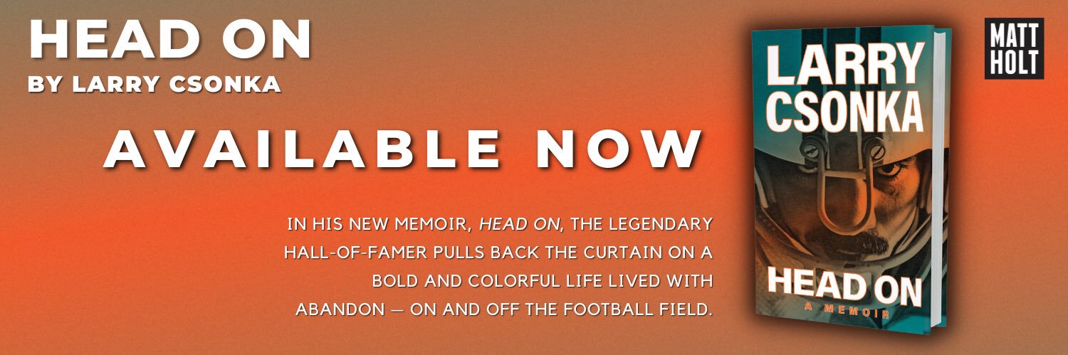 Larry Csonka's banner