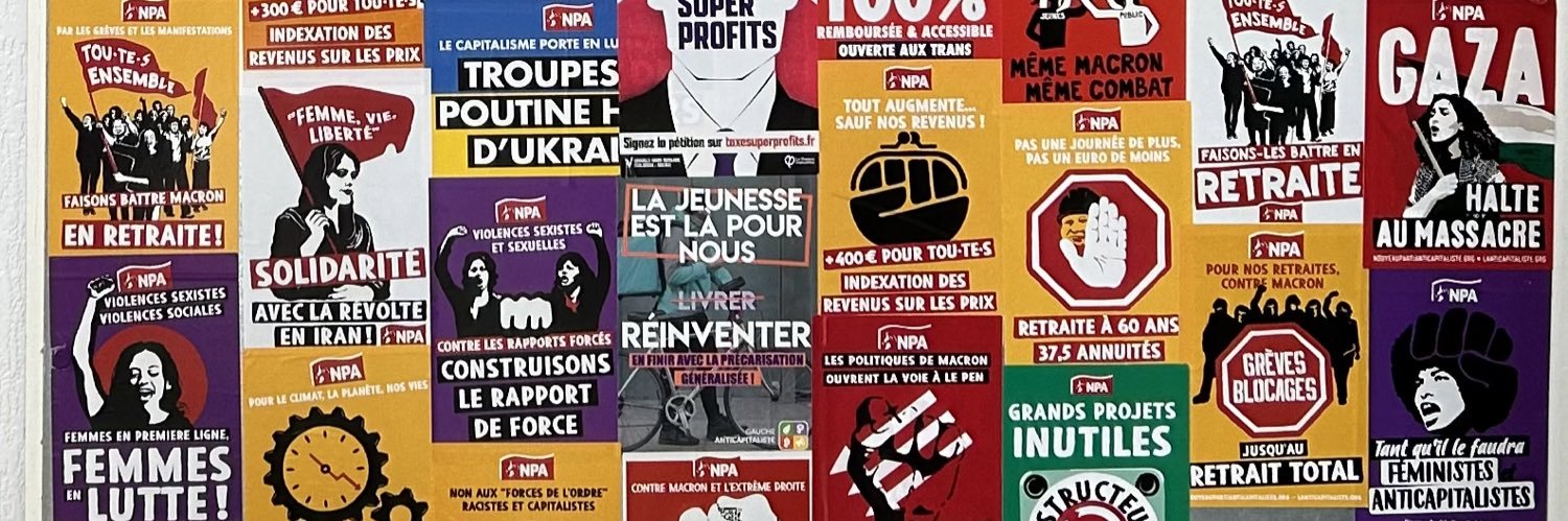 Philippe Poutou's banner