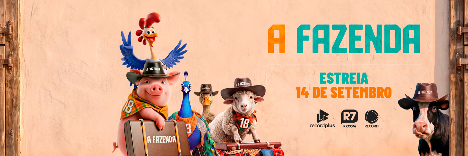 A Fazenda's banner