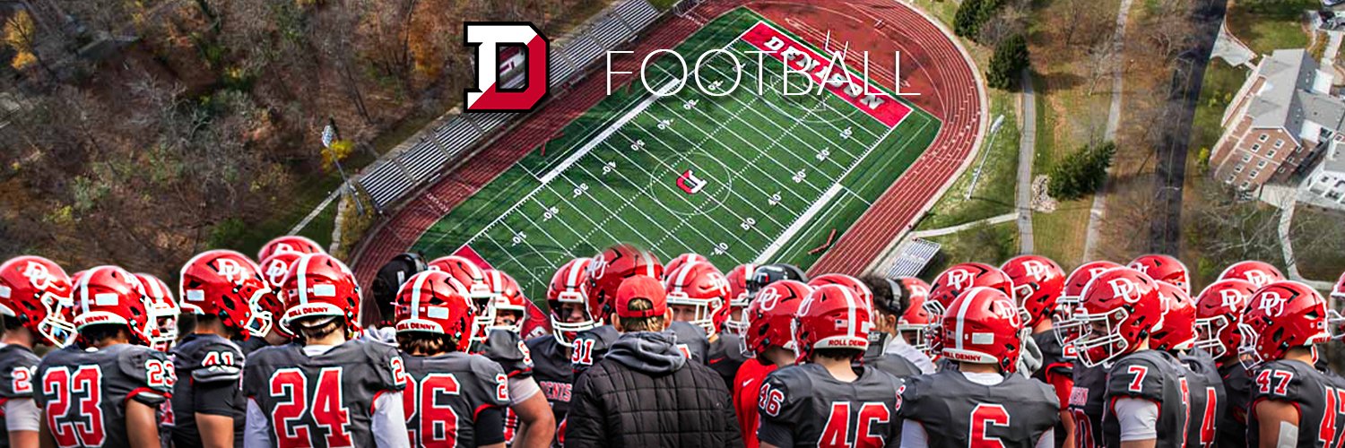Denison Football's banner