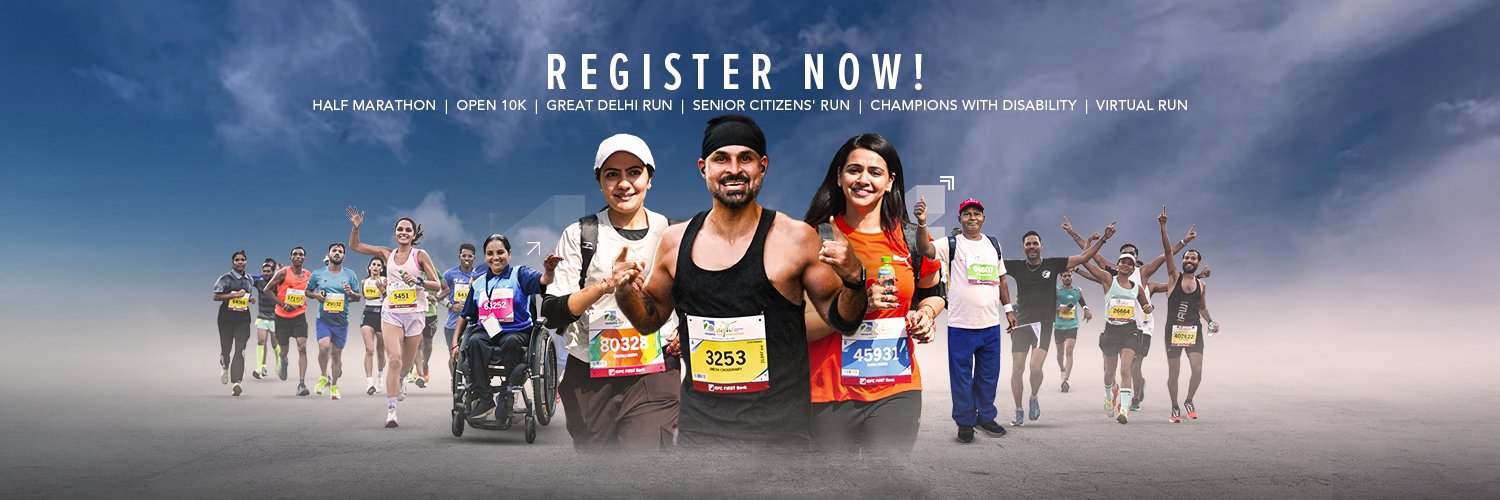 Vedanta Delhi Half Marathon's banner