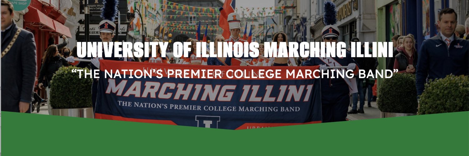 Marching Illini's banner