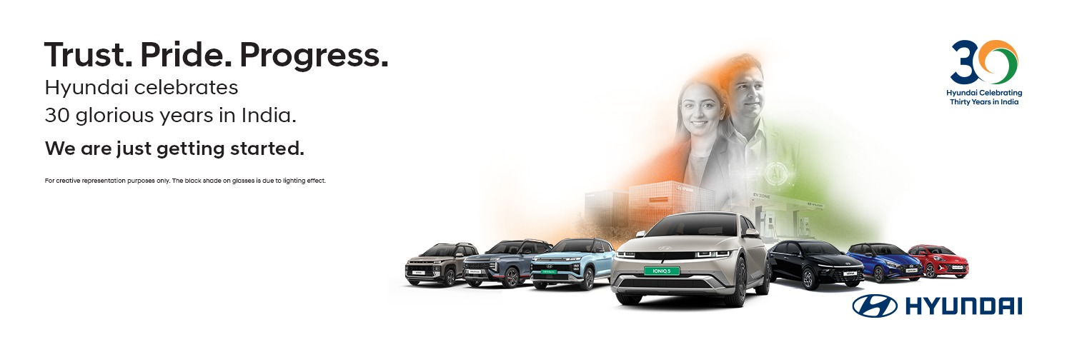 Hyundai India's banner