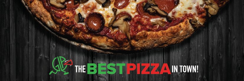 Green Lantern Pizza's banner