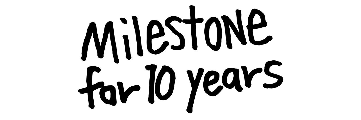 Milestone for 10 years's banner