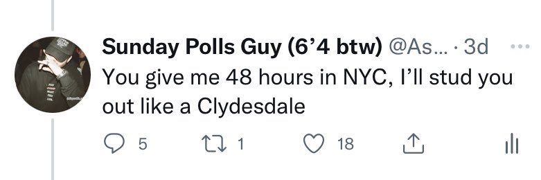 Sunday Polls Guy (6’4 btw)'s banner