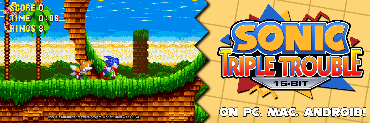 🟡Noah N Copeland🟡made Sonic Triple Trouble 16bit's banner