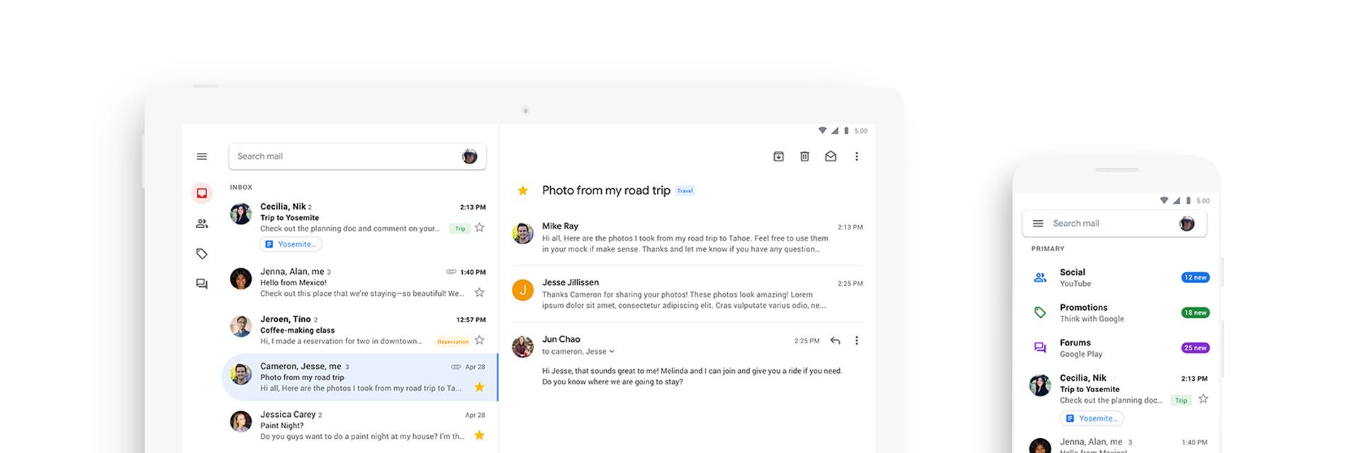 Gmail's banner