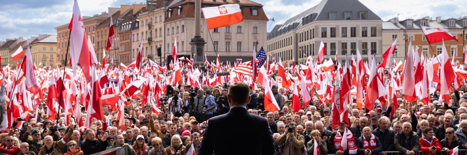Karol Nawrocki's banner