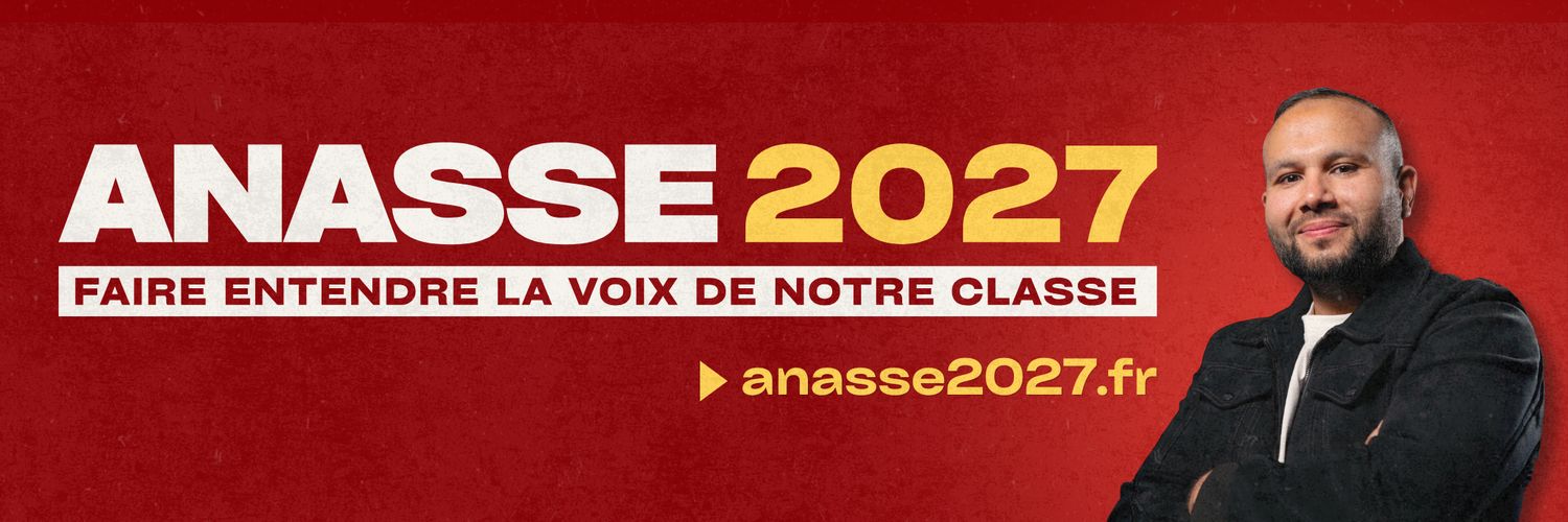 Anasse Kazib's banner