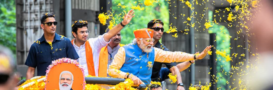 Tejasvi Surya's banner