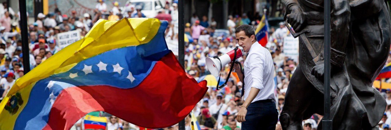Juan Guaidó's banner