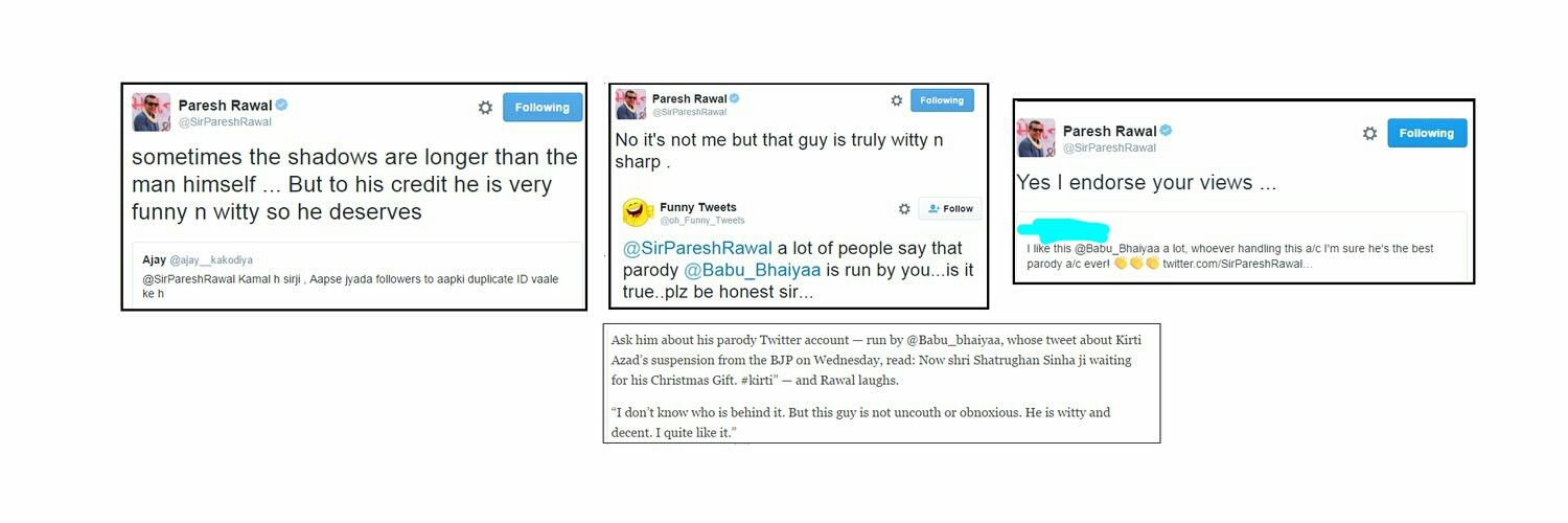 Paresh Rawal fan's banner