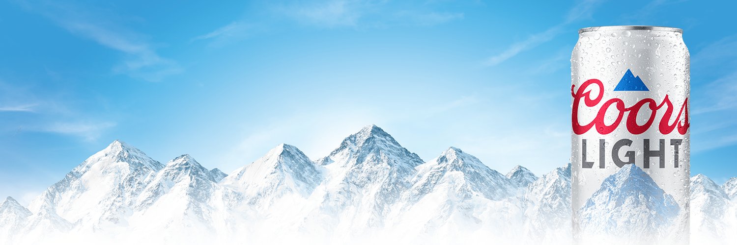 Coors Light's banner
