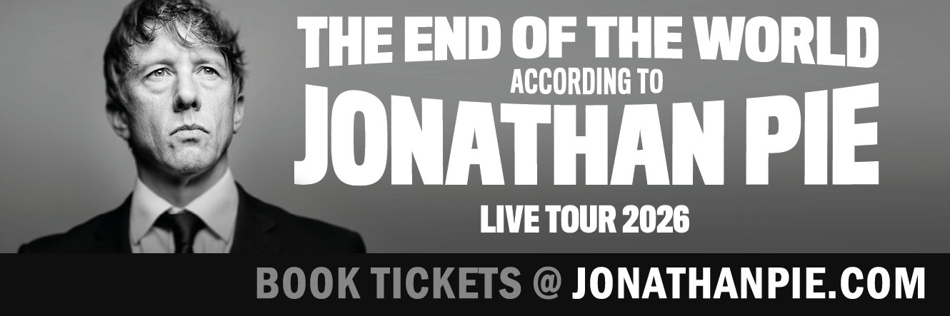 Jonathan Pie's banner