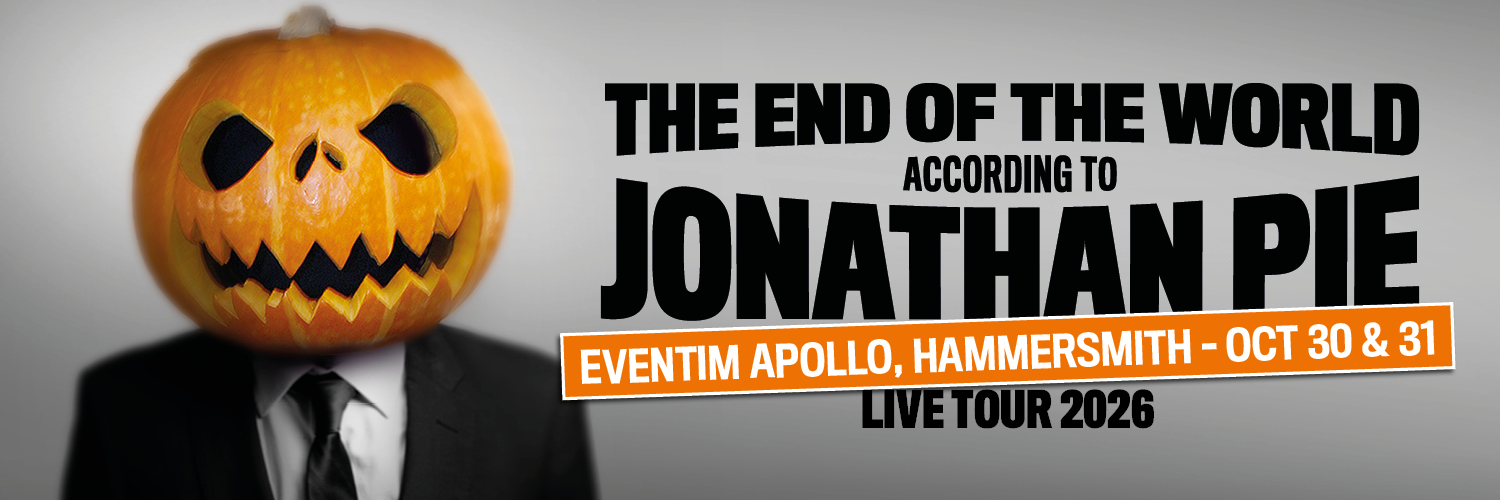 Jonathan Pie's banner