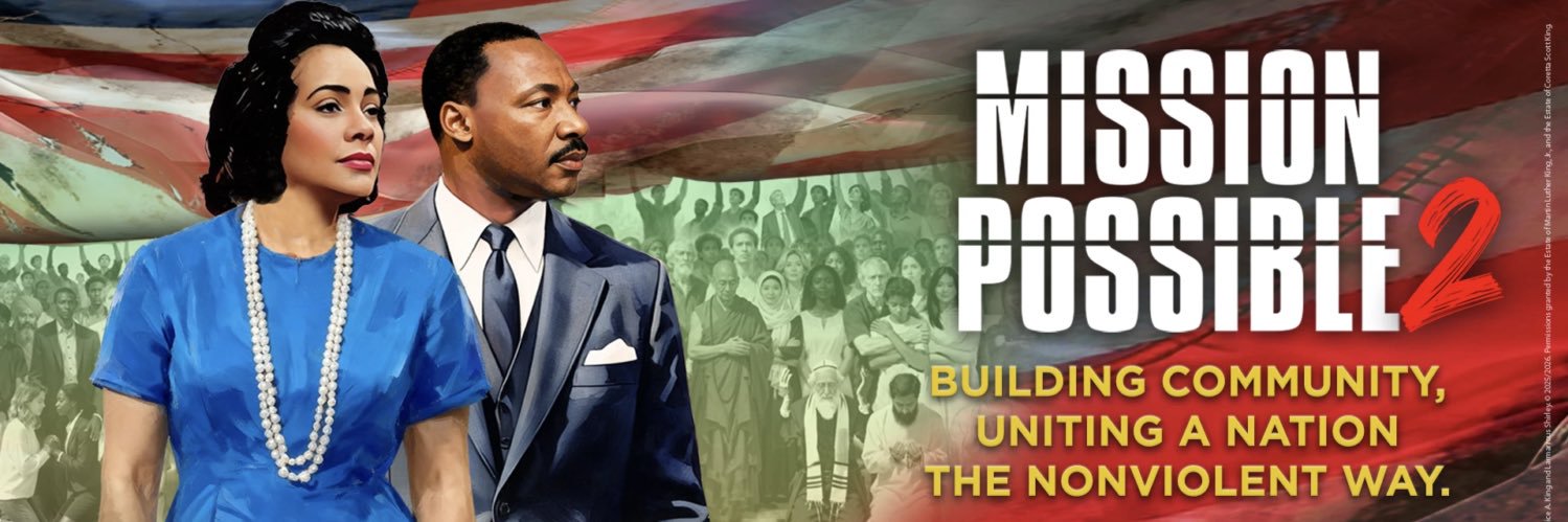 The Martin Luther King, Jr. Center's banner