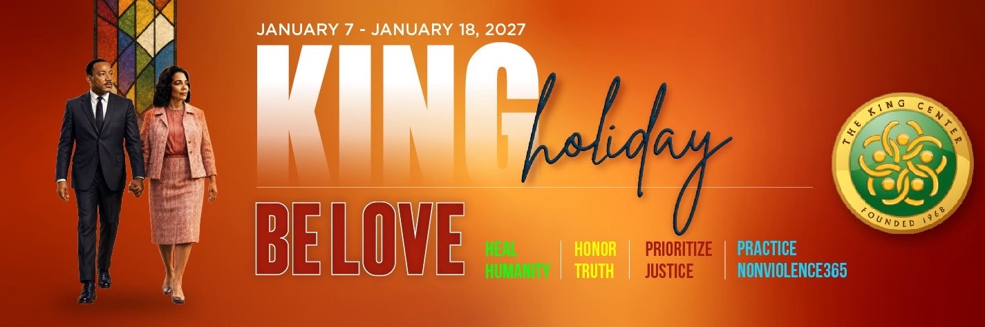 The Martin Luther King, Jr. Center's banner