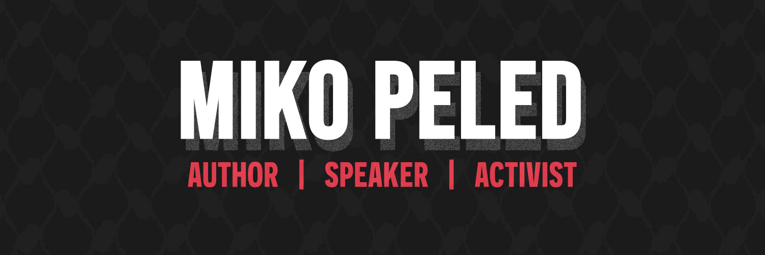 Miko Peled's banner