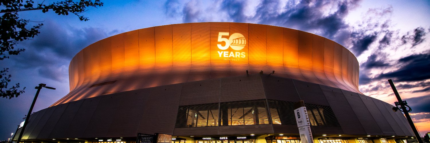 Caesars Superdome's banner