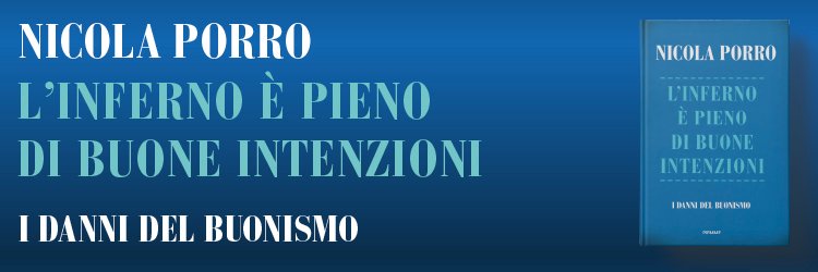 Nicola Porro's banner