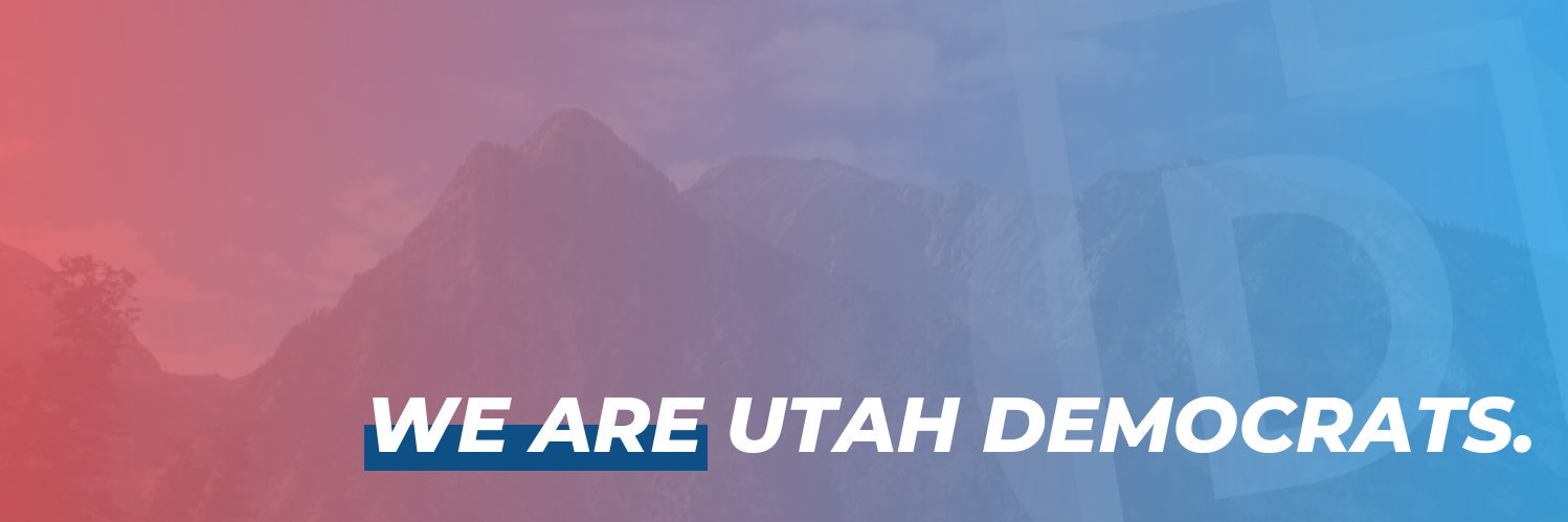 Utah Democratic Party's banner
