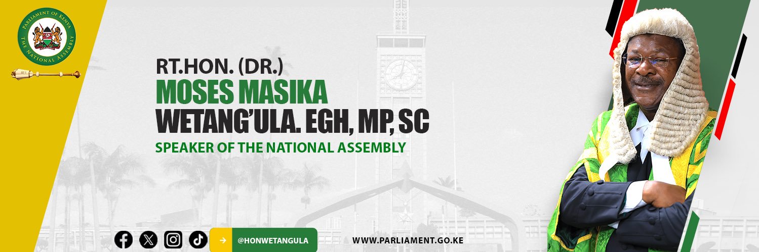 Rt.Hon.Dr.Moses Wetang'ula's banner