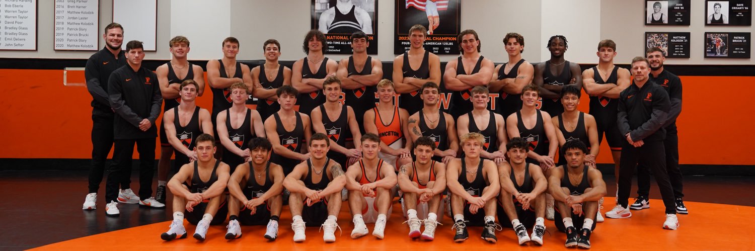 Princeton Wrestling's banner
