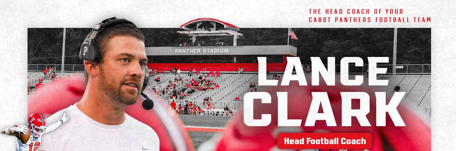 Coach Lance Clark's banner