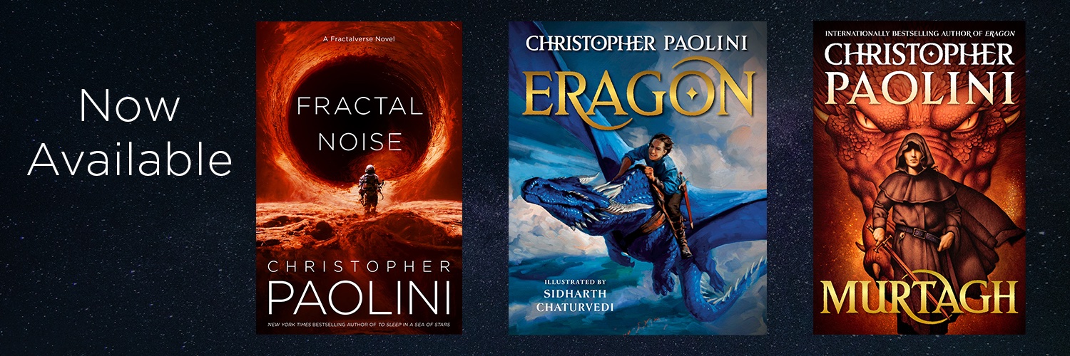 Christopher Paolini's banner