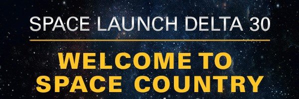 Vandenberg Space Force Base's banner
