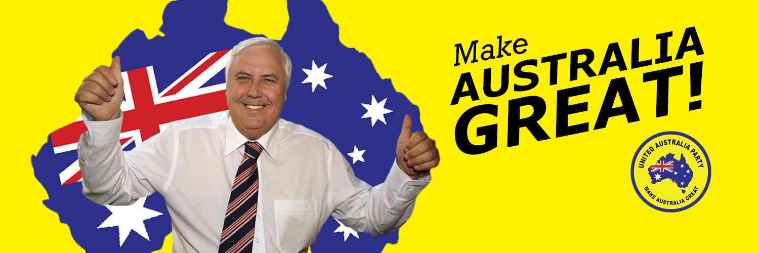Clive Palmer's banner