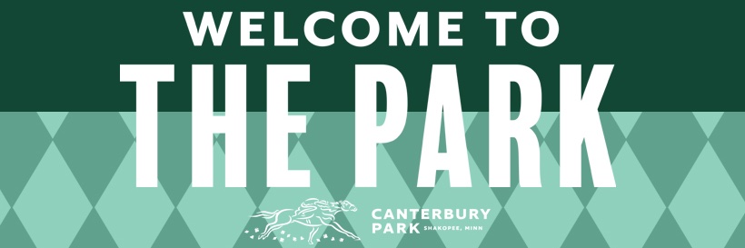 Canterbury Park's banner