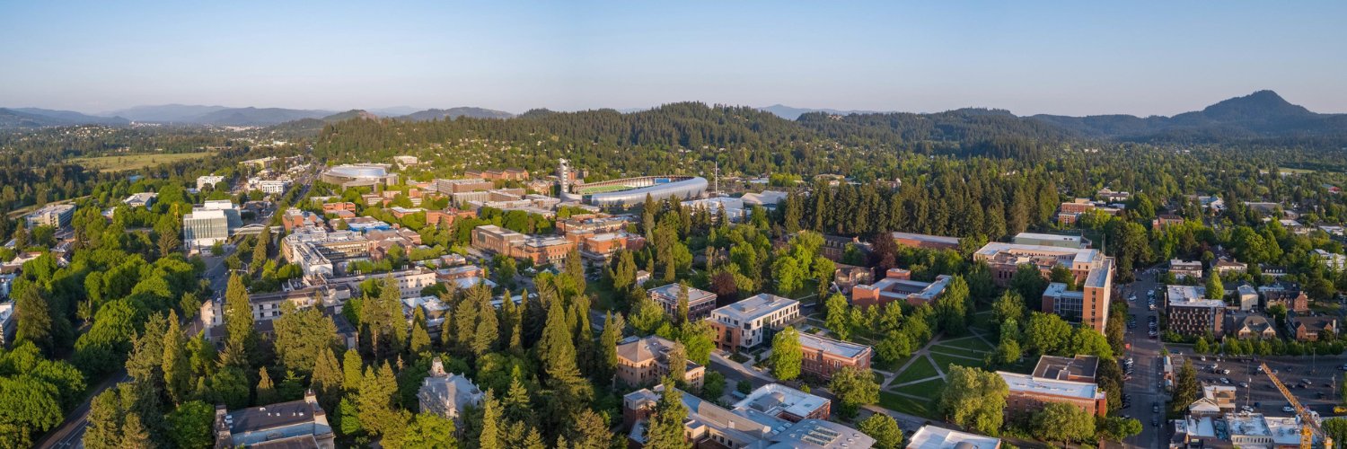 University of Oregon's banner