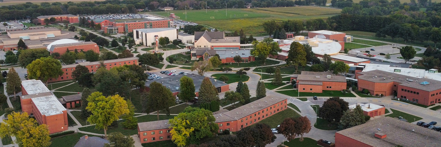 Dordt University's banner
