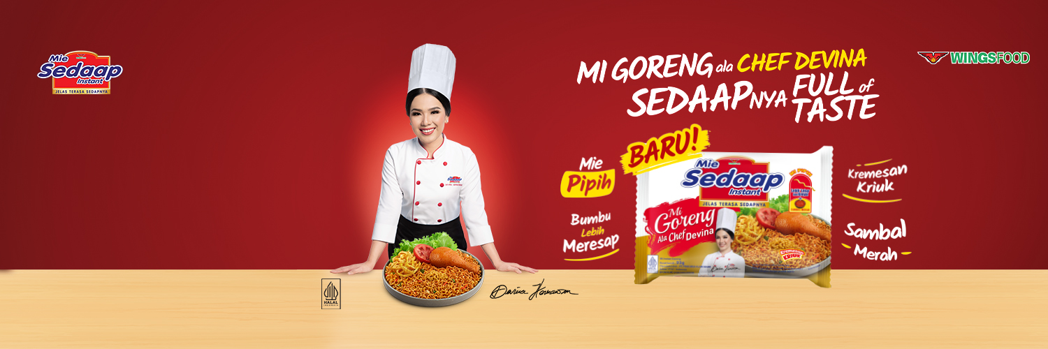 Mie Sedaap's banner