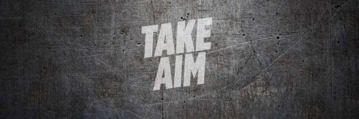 Take Aim's banner