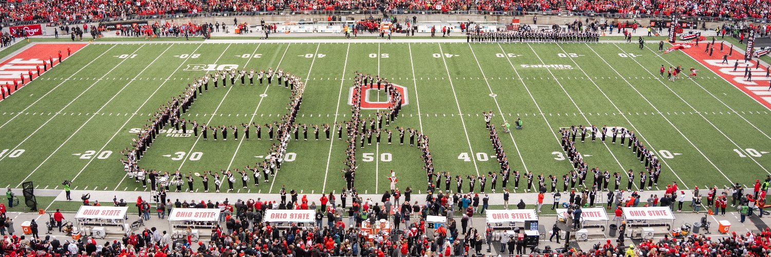 The Ohio State University Marching Band's banner