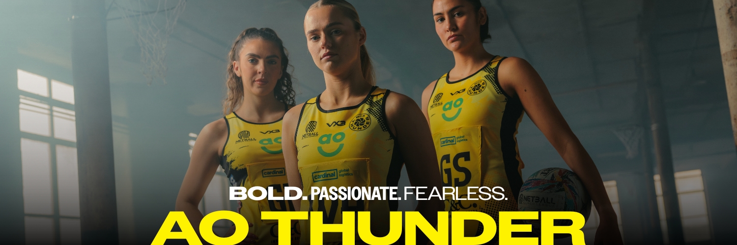 AO Manchester Thunder Netball's banner