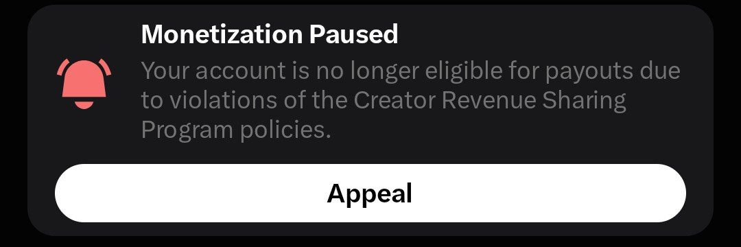Revenue sharing pause's banner