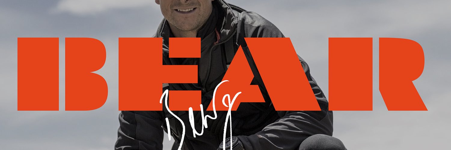 Bear Grylls OBE's banner