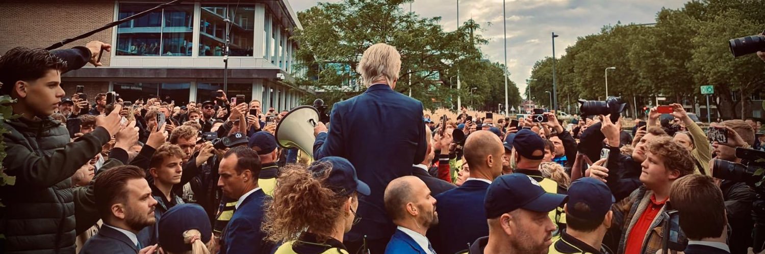 Geert Wilders's banner