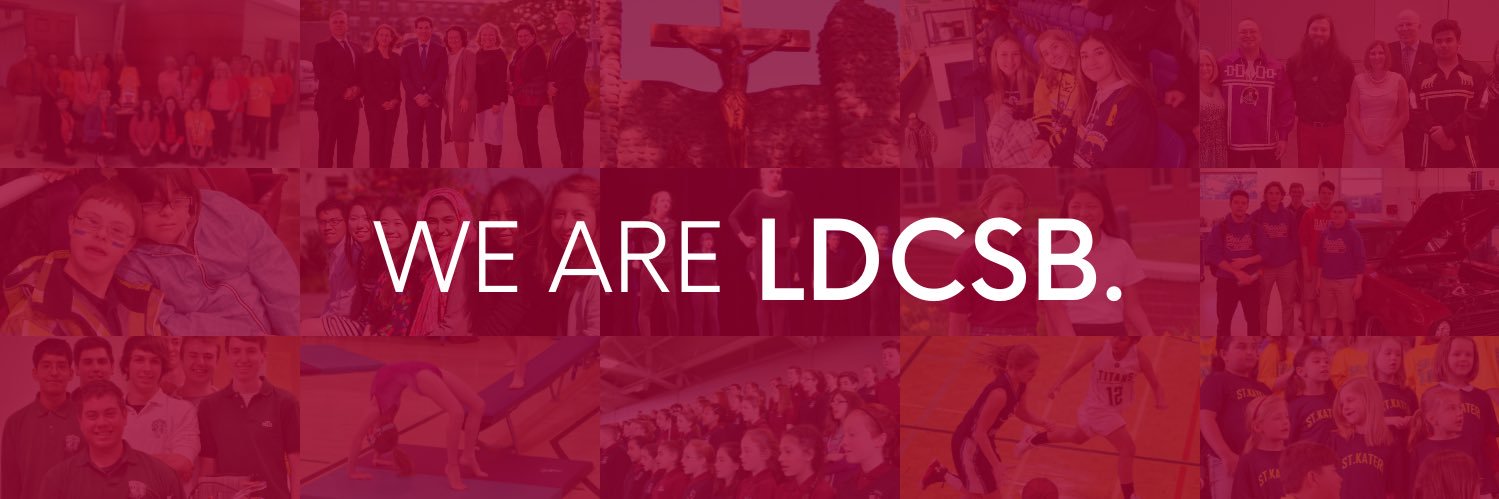 London District Catholic School Board's banner