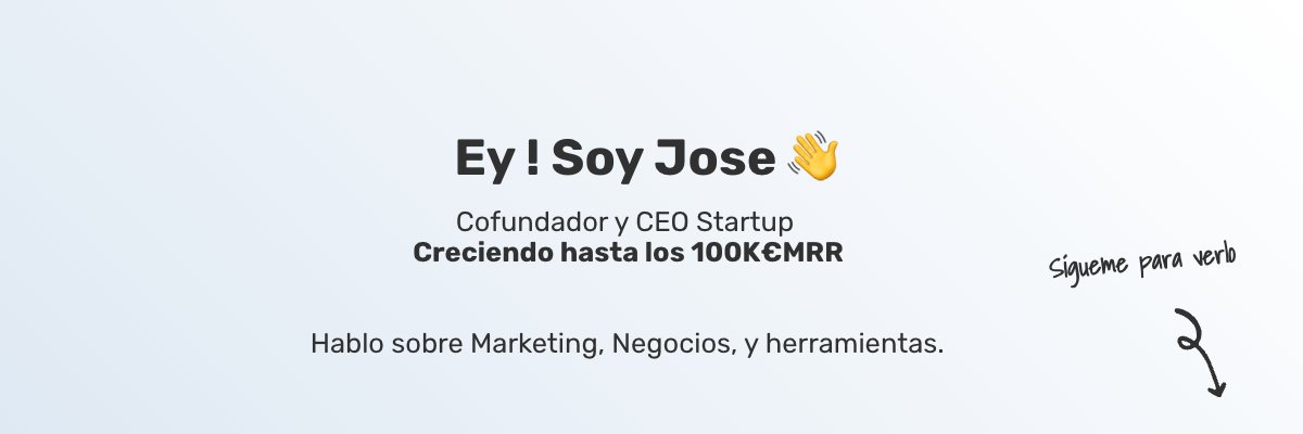Jose Mark | Emprendedor & Startups's banner