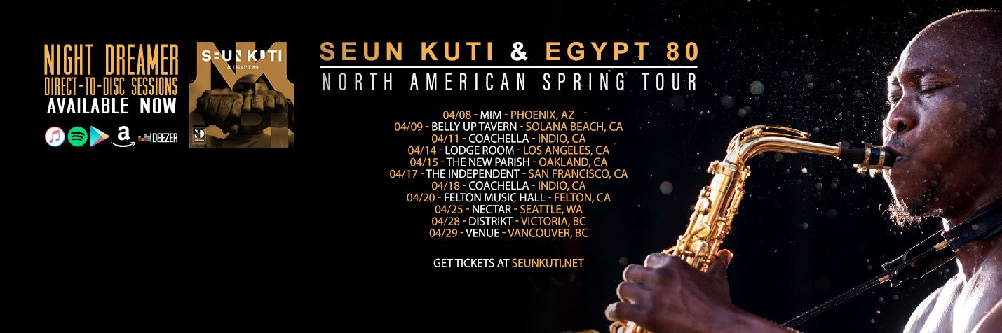 Seun Anikulapo Kuti's banner