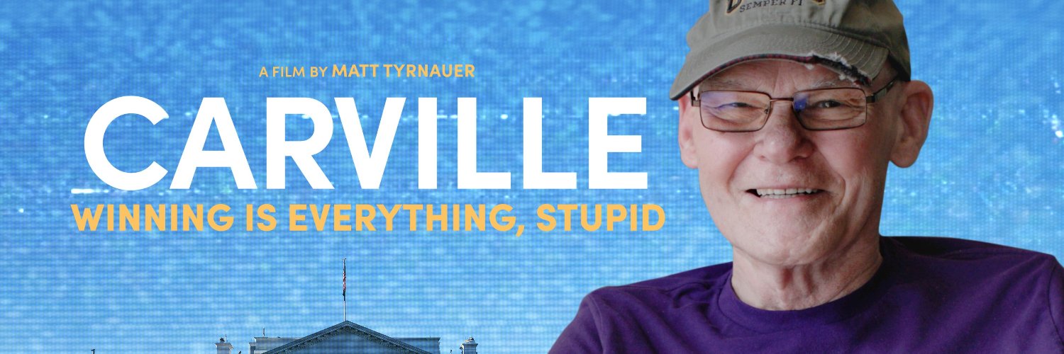 James Carville's banner