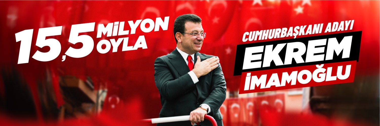Ekrem İmamoğlu's banner