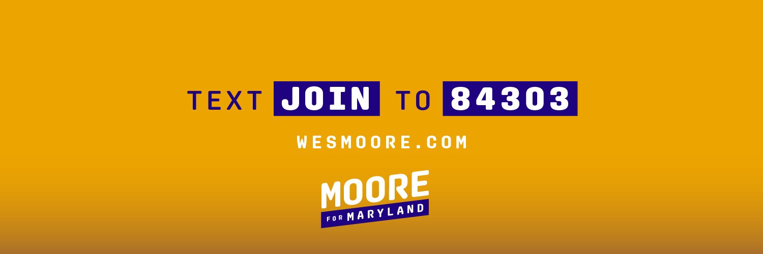 Wes Moore's banner