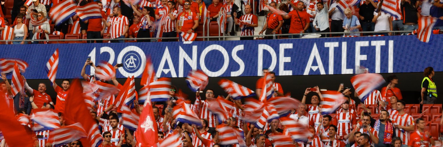 Atlético de Madrid's banner