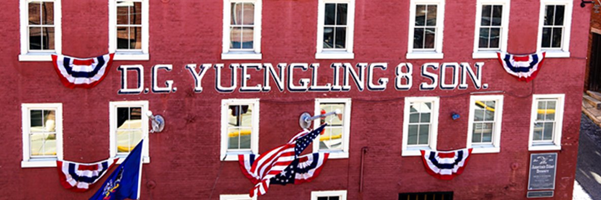 Yuengling Brewery's banner